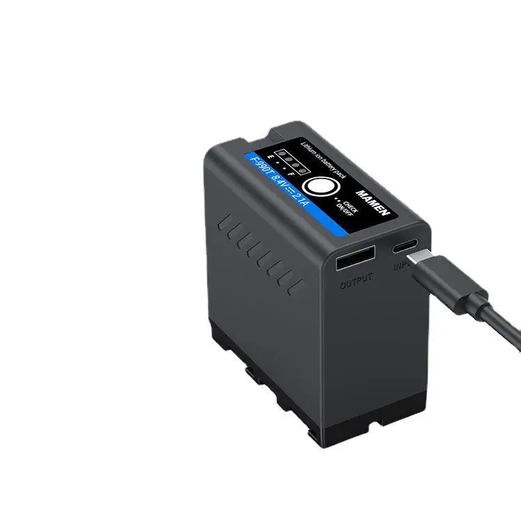 Vysoko kvalitná NP-F990T 8,4 V 3600 mAh Polymérna lítiová batéria vhodná pre digitálny fotoaparát F970 F990 FLEIL LIGHT Mobile Power Bank Bank