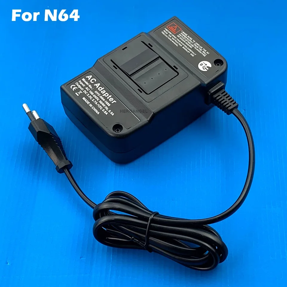 Vysoko kvalitná nástenná nabíjačka AC/DC Adapter Power Sumping Game Charger pre Nintend 64 N64 Console AC Adapter EU/US Plug Dropshipping