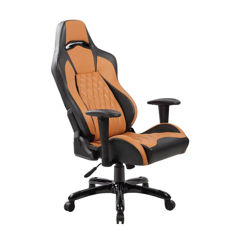Vysoko kvalitná oranžová syntetická výška kože upravte hojdačku Silla Gaming Gamerova stolička
