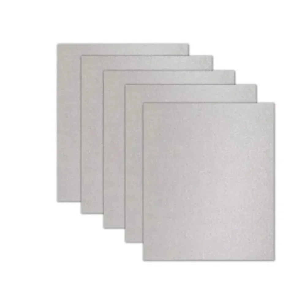 Vysoko kvalitná praktická sľudová doska MICA 5 ks/set asi 0,4 mm Sprievodca teplejšou vlnovou vlny 12 x 15 cm mikrovlnná rúra