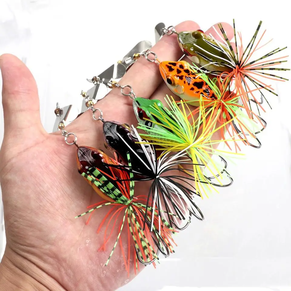 Vysoko kvalitná spinnerbait žaba Láska 135 mm hadí nalákala simulácia horná voda žaba rybolovná láka na rybolov