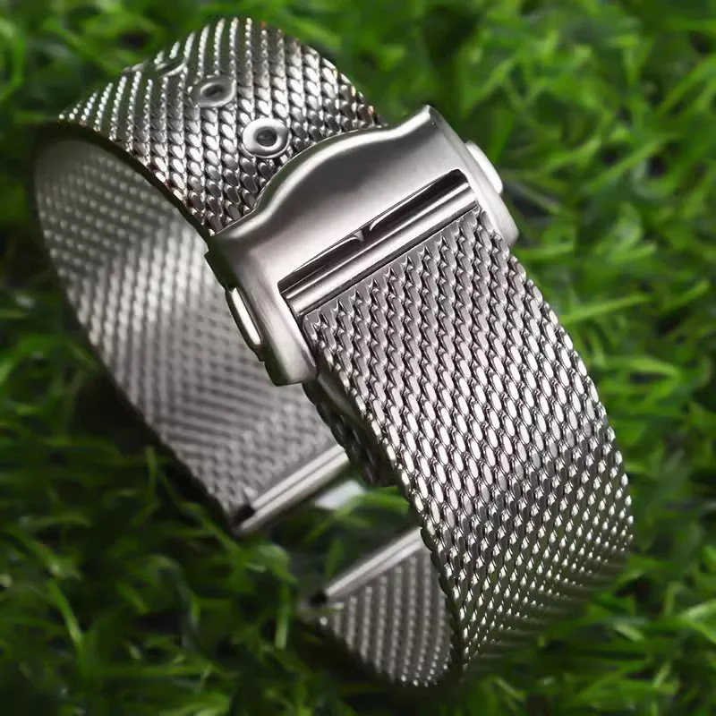 Vysoko kvalitná titánová oceľ 20 mm reťazca reťazca pre Omega 007 Seamaster Diver 300 Watch Band Nahrádzajte Milanese Cadless náramok