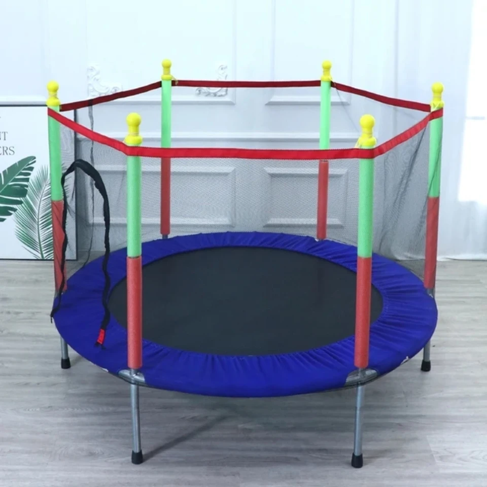 Vysoko kvalitná trampolína pre deti cvičte trampolínu s ochrannou sieťou Indoor Sports Entertainment Podpora 100 kg
