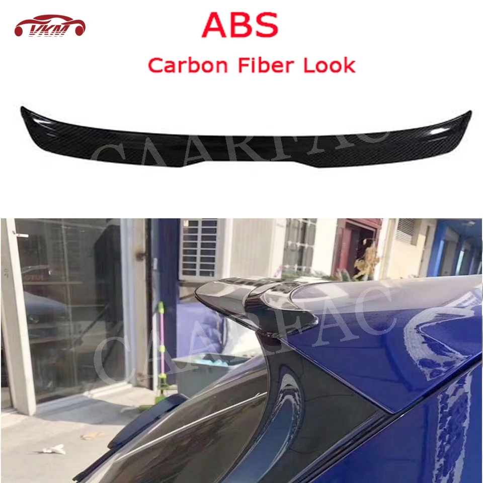 Vysoko kvalitné ABS Čierne krídla Zadná strecha Strešu pre Volkswagen VW Golf 7 MK75 VII GTI R RLINE SPOiler 2014-2019