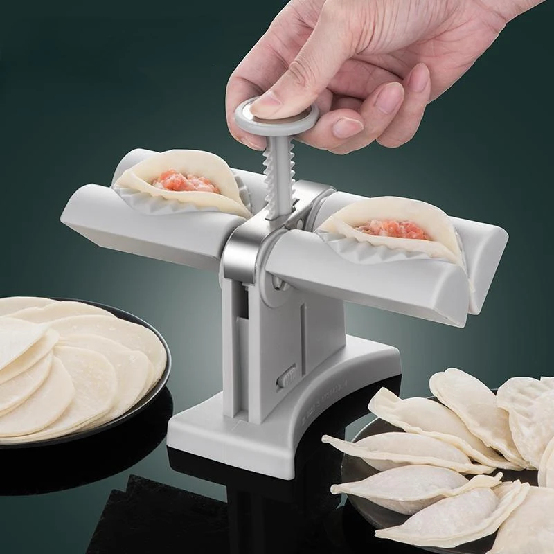 Vysoko kvalitné automatické knedle výrobca stroja Press Double Dumplings Mold Kuchy