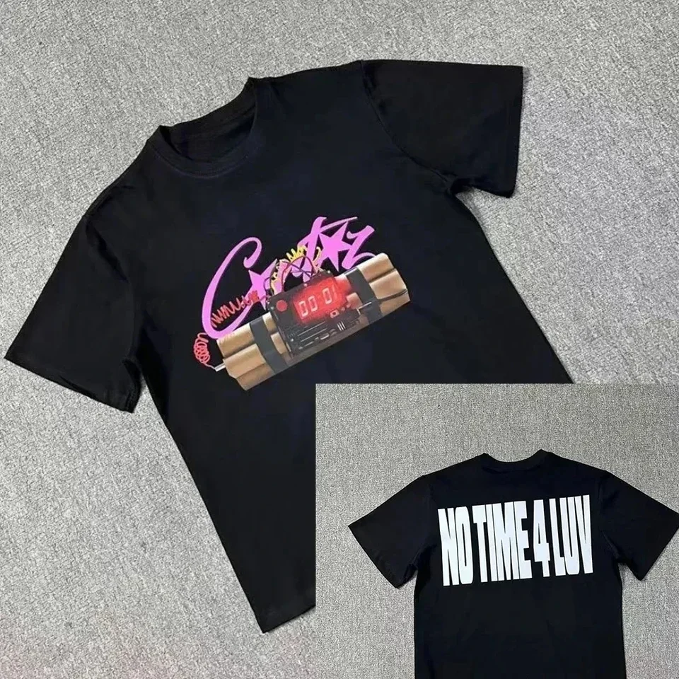 Vysoko kvalitné bavlnené nadmerné tričko Men módne letné letné ženy Krátke rukávy Top luxusná značka Top Unisex Kid Tričko Top