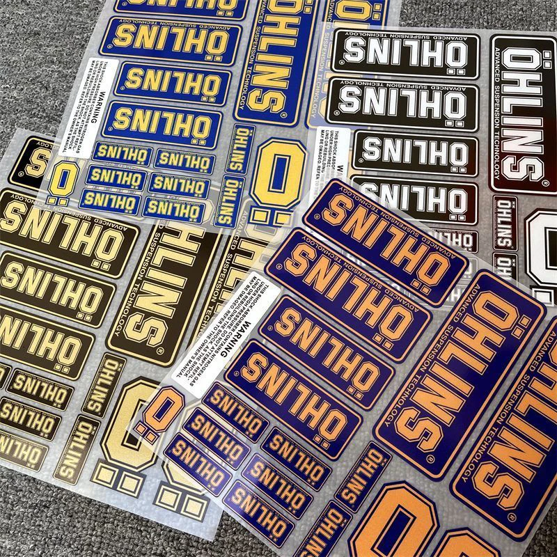 Vysoko kvalitné dekoratívne nálepky automobilov OHLINS ABSORBING OHLINS Reflexné nálepky Motocyklové preteky modifikované vodotesné nálepky