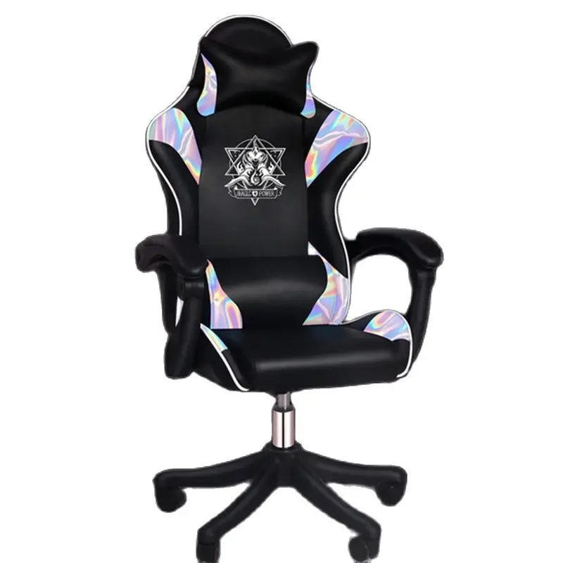 Vysoko kvalitné ergonomické študentské herné stoličky a nastaviteľná výška a sklon domácej kancelárie nábytok s otočnou stoličkou Čierne