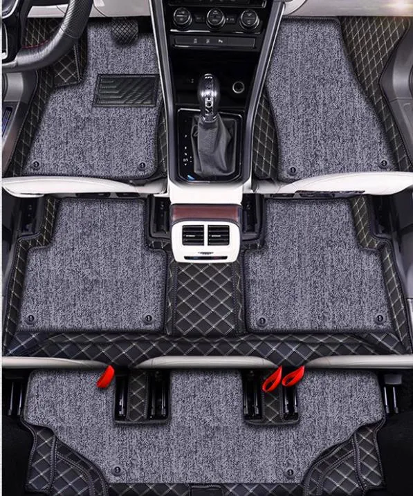 Vysoko kvalitné koberce! Vlastné špeciálne podlahové rohože pre podlahy pre Mercedes Benz AMG GLB 35 2024-2022 7 sedadiel