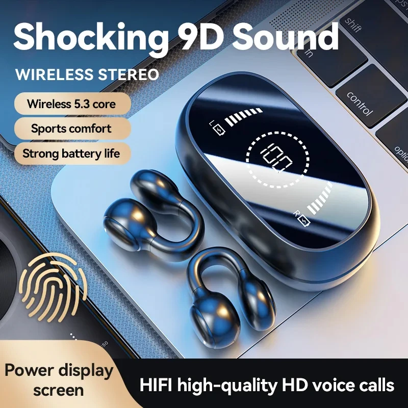 Vysoko kvalitné kosti vedenie bezdrôtových slúchadiel Bluetooth redukcia hluku Športové herné slúchadlá vhodné pre Xiaomi iPhone