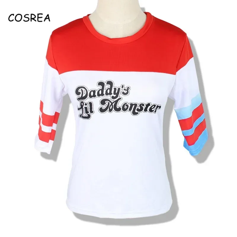 Vysoko kvalitné kostýmy Cosplay Suicide Tričko Tričká Joker Daddy's Lil Monster Clown Tlač cosplay halloween karneval leto