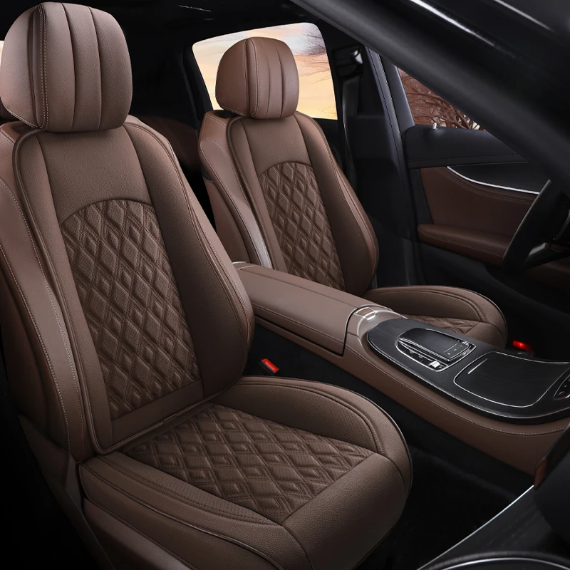 Vysoko kvalitné kožené autosedačky Univerzálny vankúš pre Kia Sportage Ceed Rio Niro Optima Soul Soul Forte Sorento Carsory