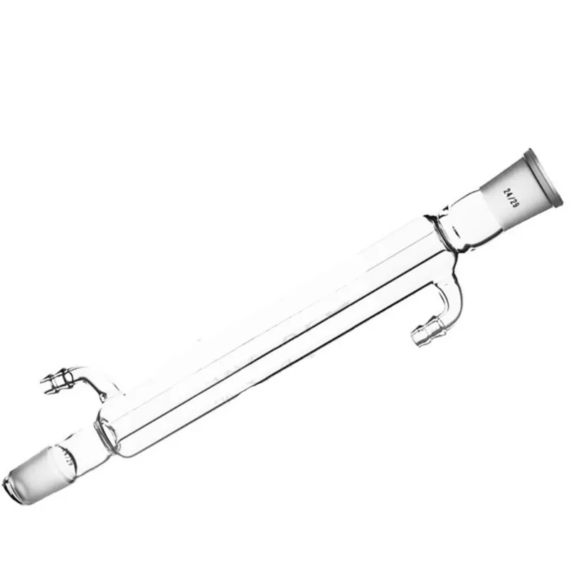 Vysoko kvalitné laboratórne laboratórne sklo Liebig kondenzátor rovný typ kondenzujúca trubica laboratórne dodávky 19/24/29
