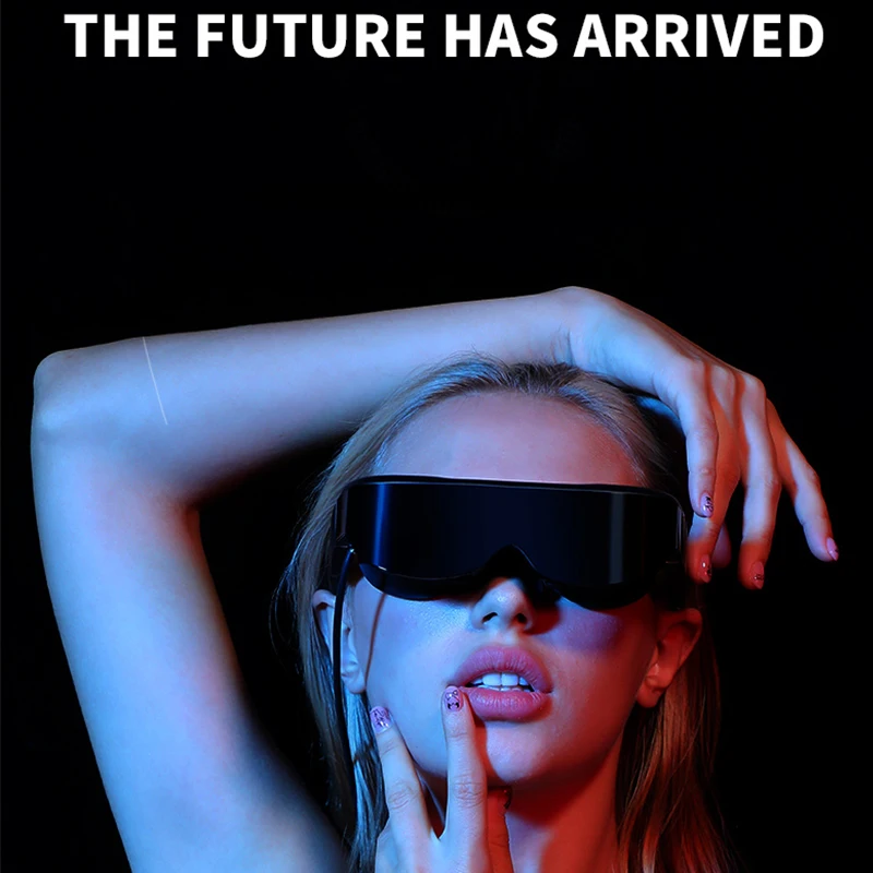 Vysoko kvalitné Moive Smart 3D okuliare prenosné prenosné hlavné kino Cinema Google Play Store HD Screen Screen Android Smart Guelses