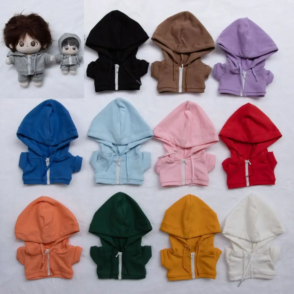 Vysoko kvalitné neformálne oblečenie ručne vyrábané mikiny roztomilé detské hračky módne oblečenie Mini Dolls Príslušenstvo pre 10/20 cm bavlnené bábiky