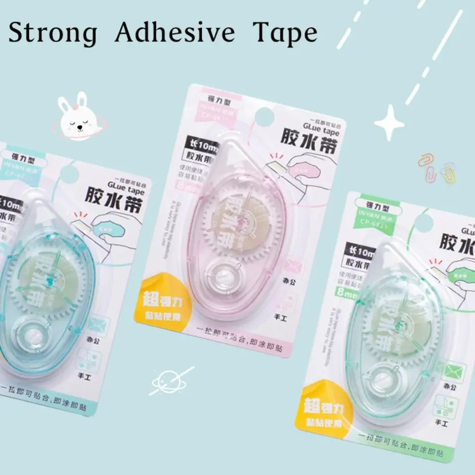 Vysoko kvalitné obojstranné lepiace papierové páskové kancelárske služby School Scrapbooking Crafts Decor Tape Parkerárska páska na valček