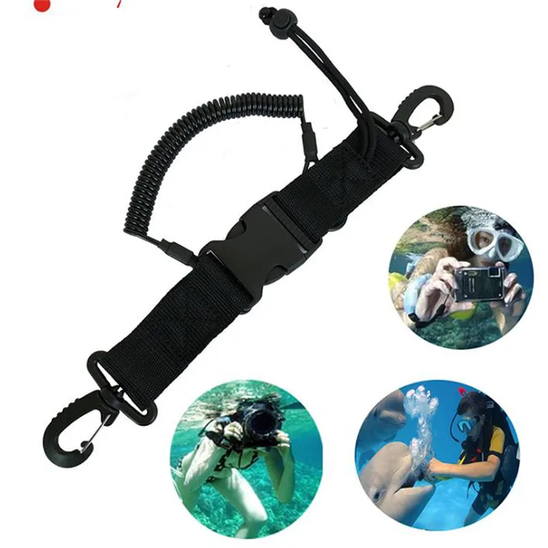 Vysoko kvalitné potápačské potápanie potápanie anti Fall lana Canoe Camera Camera Camera Rýchle uvoľňovanie spony klipov na kajaku Plavecké športové príslušenstvo