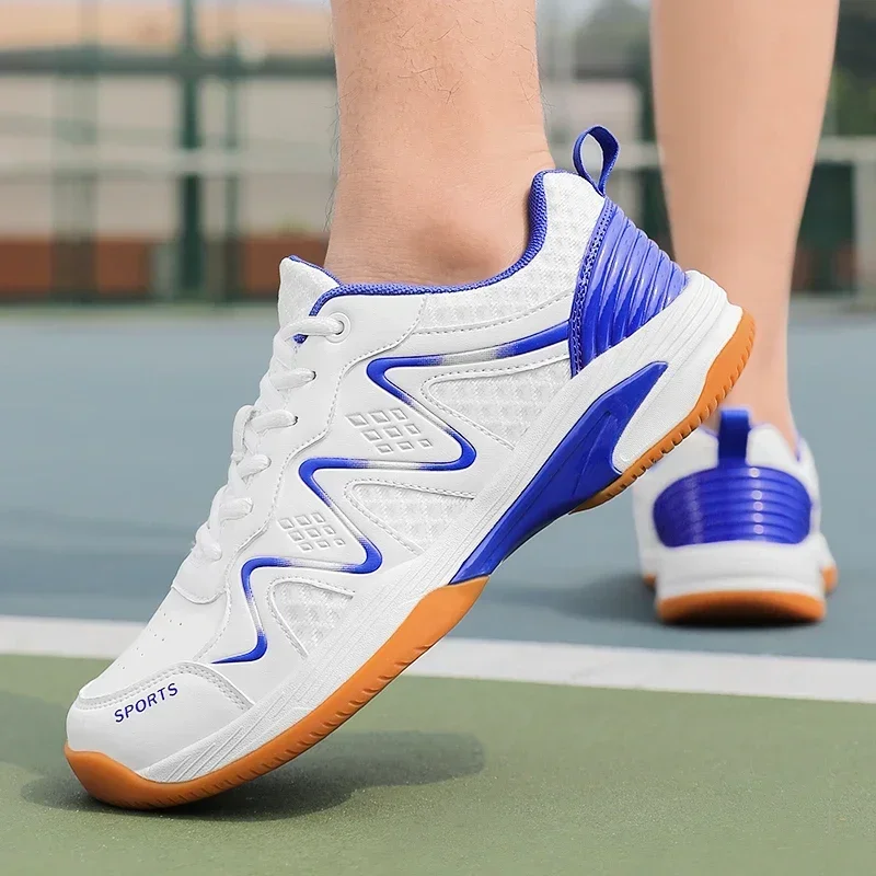 Vysoko kvalitné profesionálne bedmintonové topánky Men Men Dámske priedušné tenisové topánky Training Training Hovädzia hovädzia šľacha podrážky