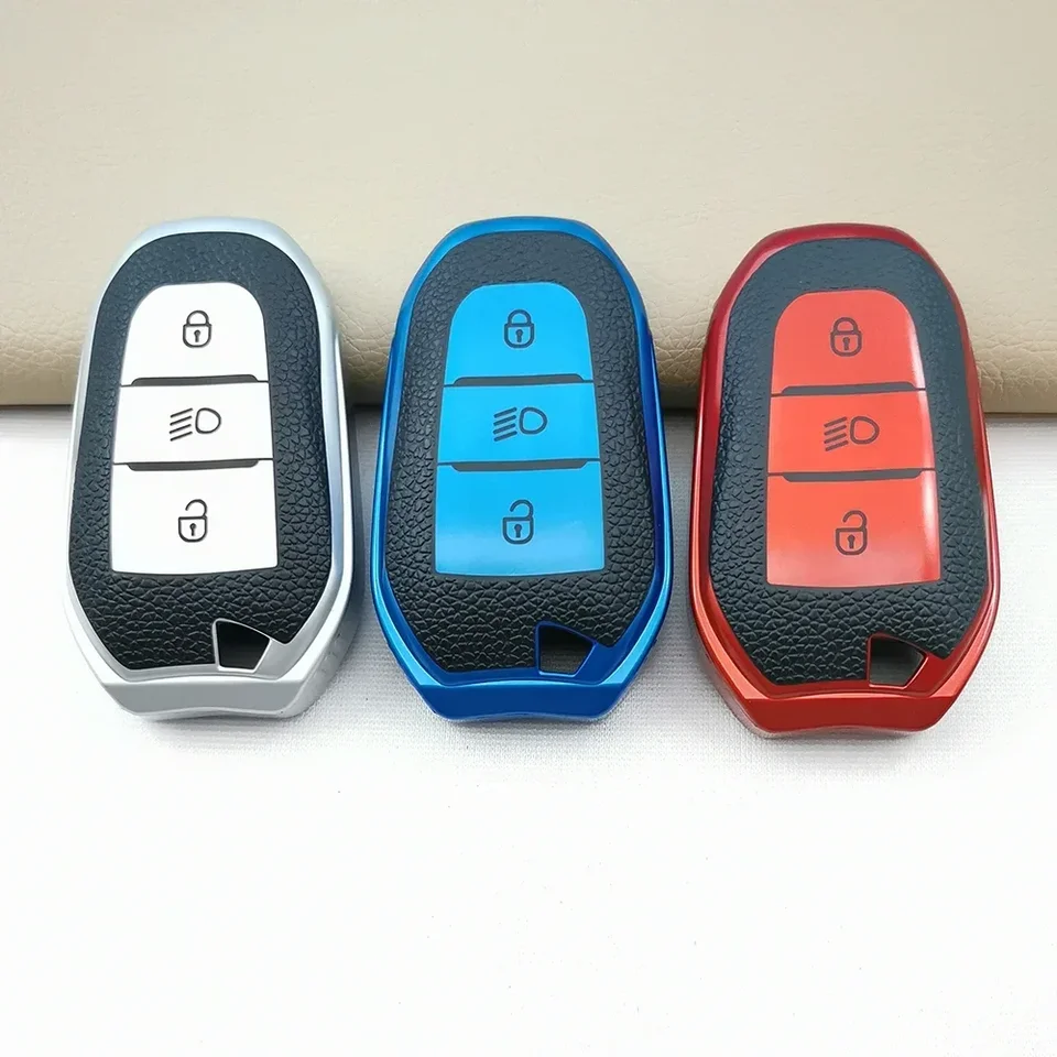 Vysoko kvalitné puzdro TPU CAR KEY FOB pre Peugeot 208 5008 308 408 508 3008 4008 DS5 DS6 DS3 pre Citroen C4 C5 X7 Smart Remote Cover