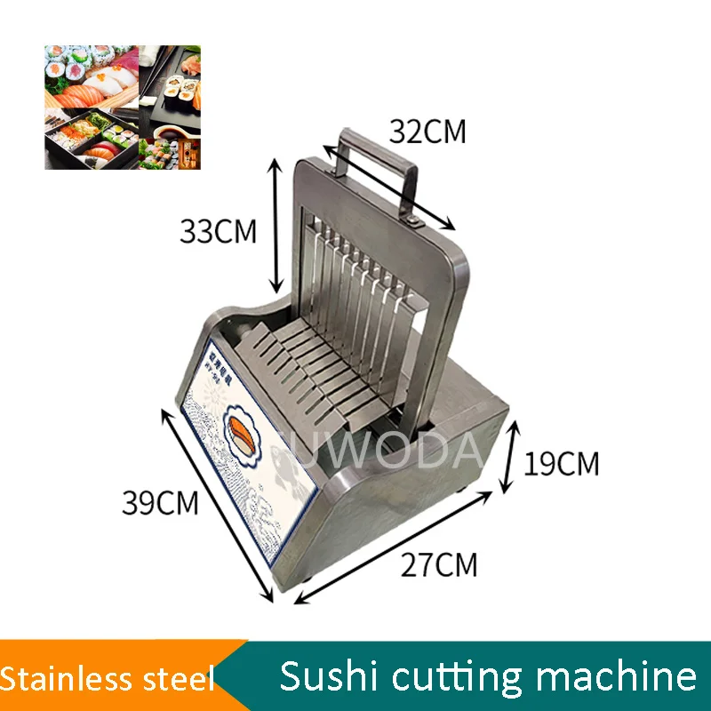 Vysoko kvalitné sushi Roll Cutter Sliceing Machine Commercial Sushi Slicer pre občerstvenie Japonsko