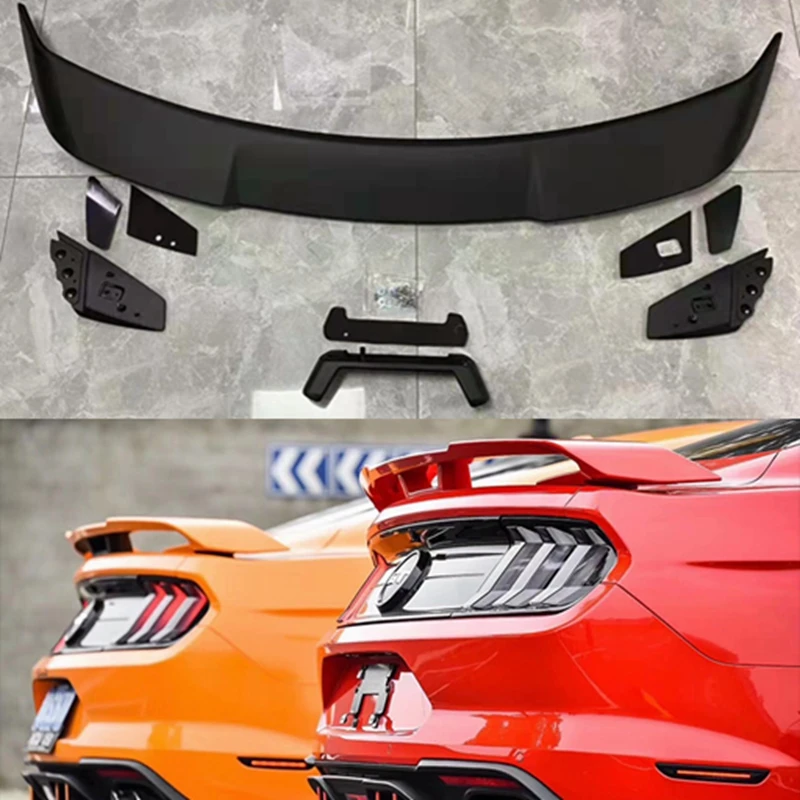 Vysoko kvalitné uhlíkové vlákno a abs zadné krídlo kufra pery pre Ford Mustang 2015 2016 2017 2018 2019 2020 2021 GT350 Style