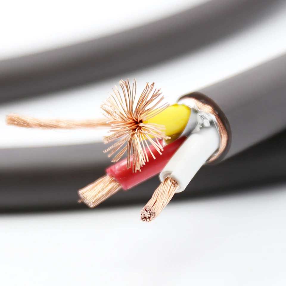 Vysoko kvalitné Viborg PCS VP1606 Pure Copper 5n OFC 6 mm štvorcový každé napájacie kábel vodiča pre HIFI Audio kábel
