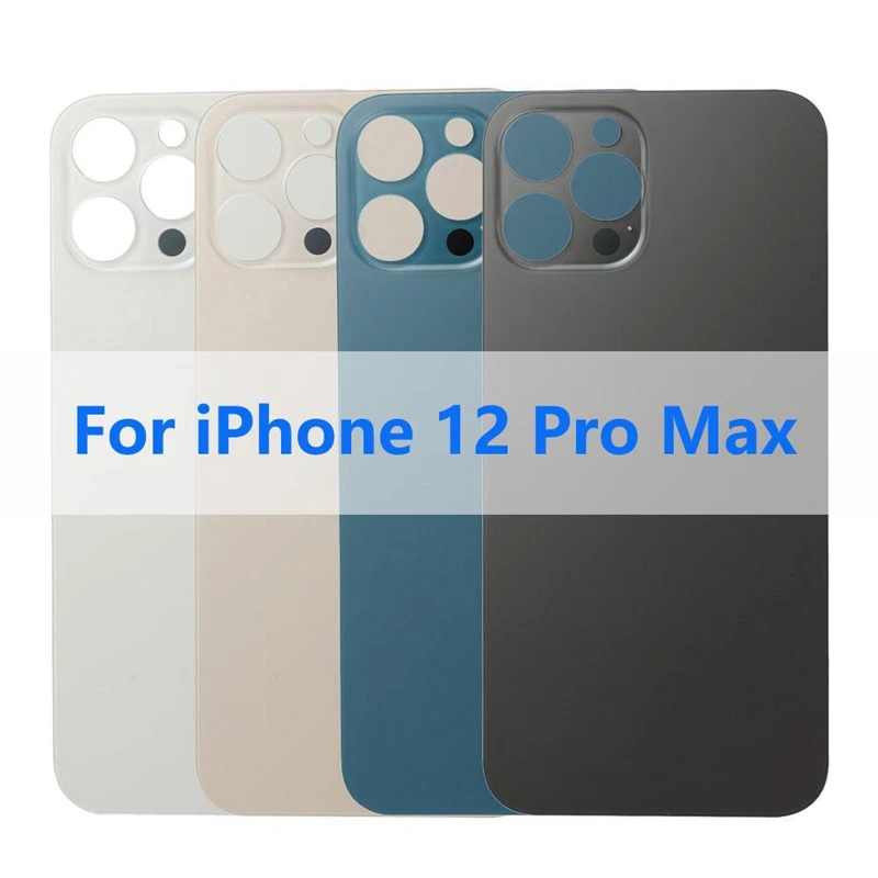 Vysoko kvalitné zadné sklo veľké diery pre iPhone 12 Pro Max zadný kryt pre iPhone 12Pro Max
