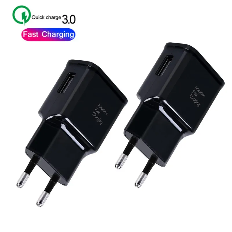 Vysoko kvalitný 15 W USB Travel Nabíjač napájacieho adaptéra pre Samsung Galaxys10 S9 S8 POZNÁMKA 10 Poznámka 20 rýchla nabíjačka