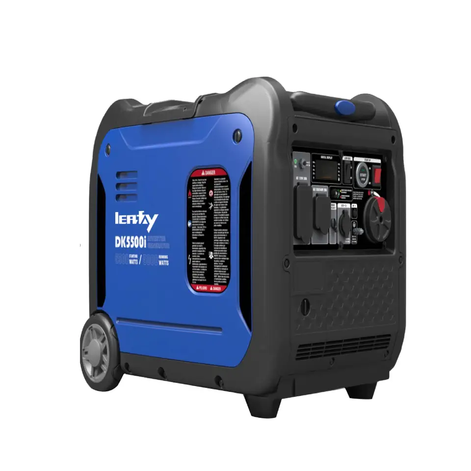 Vysoko kvalitný 5500 kW 312cc 15L prenosný inteligentný digitálny genertér benzínu pre kemping
