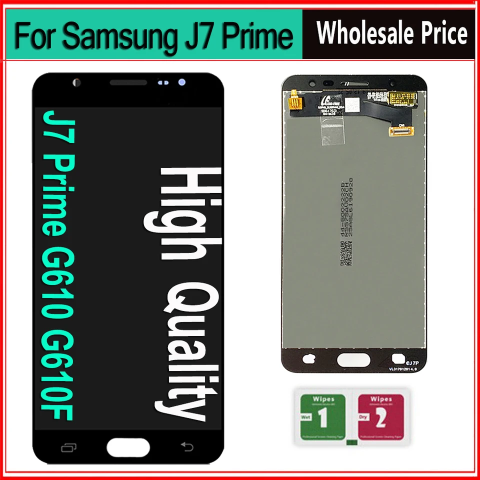 Vysoko kvalitný displej J7 Prime pre Samsung J7 Prime LCD Screen Screen Touch Digitalizátor Zostava G610 G610ff LCD