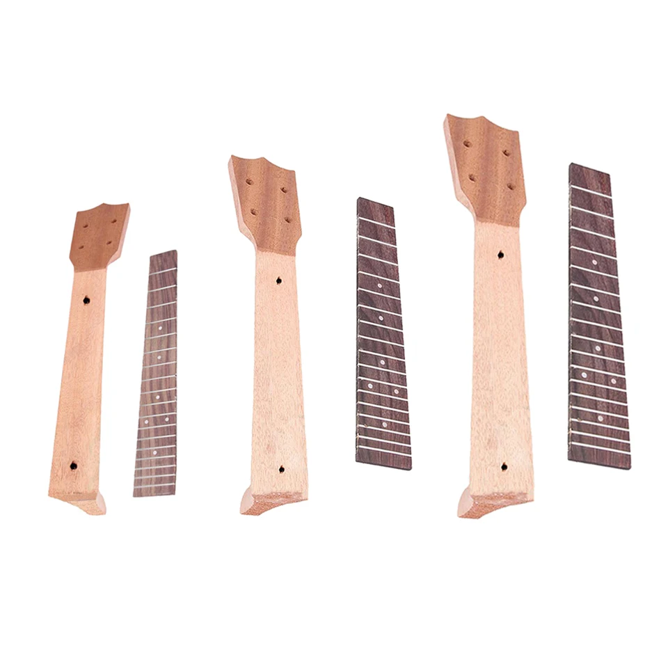 Vysoko kvalitný drevený ukulele krk + hmatnícka hmatníka pre 21 23 26 palcových koncertov ukulele pre domácich majstrov