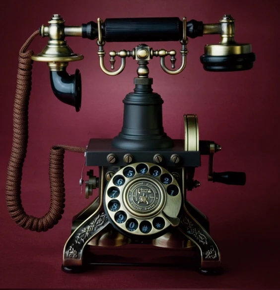 Vysoko kvalitný európsky a americký štýl pre domácnosť kov Rotate Dial starožitný telefón Kvalita kovového telefónu 1892TN