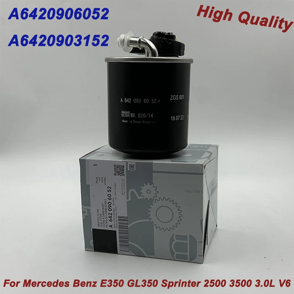 Vysoko kvalitný palivový filter A6420906052 6420906052 A6420903152 pre B-Enz C350 CLS350 E350 Sprinter 2500 3500 OM651 OM642 WK820/14