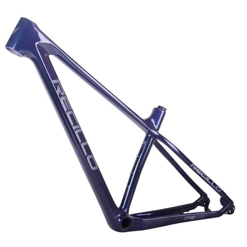Vysoko kvalitný prispôsobený maľba uhlíka T800 MTB Rám na bicykli Nový rámec Carbon Mountain Bike s fialovou farbou