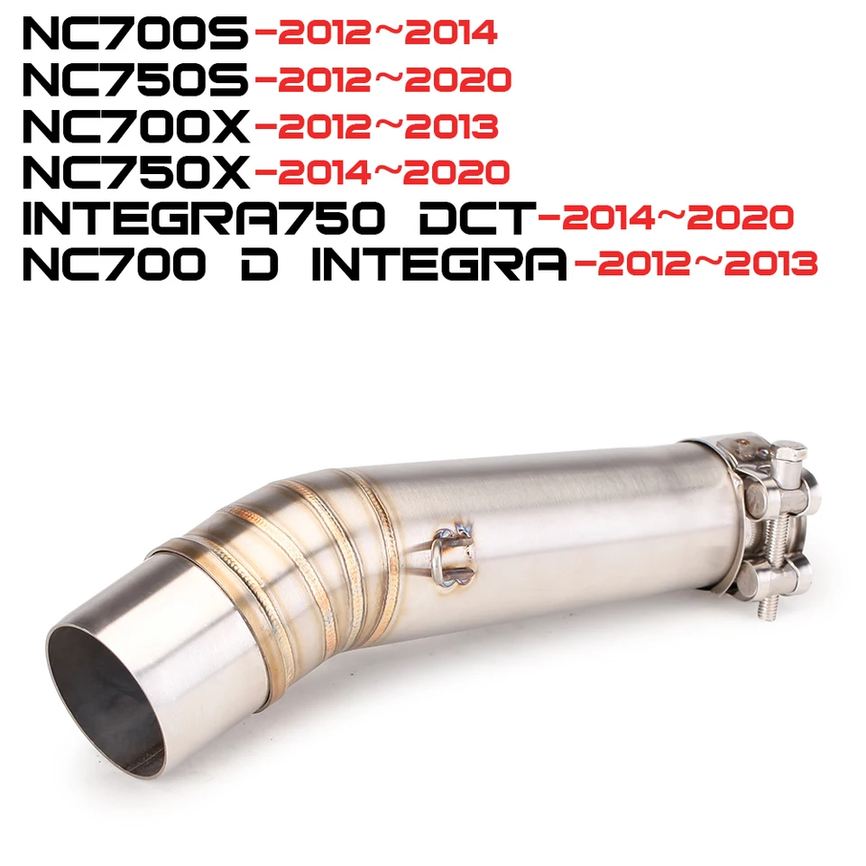 Vysoko kvalitný výfuk pre motocykle pre NC750 NC750X NC750S Výfukové potrubie lakte 51 mm