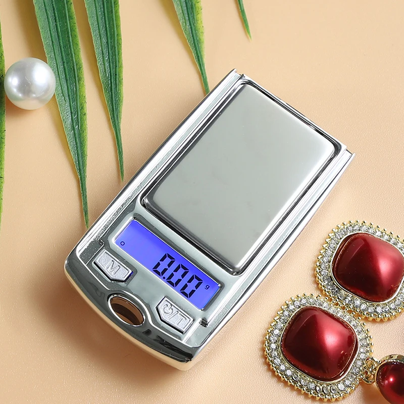 Vysoko presné mini digitálne vreckové váhy 200 g/100 g 0,01 g pre zlaté šterlingové šperky gramov rovnováha Elektronické váhy LCD