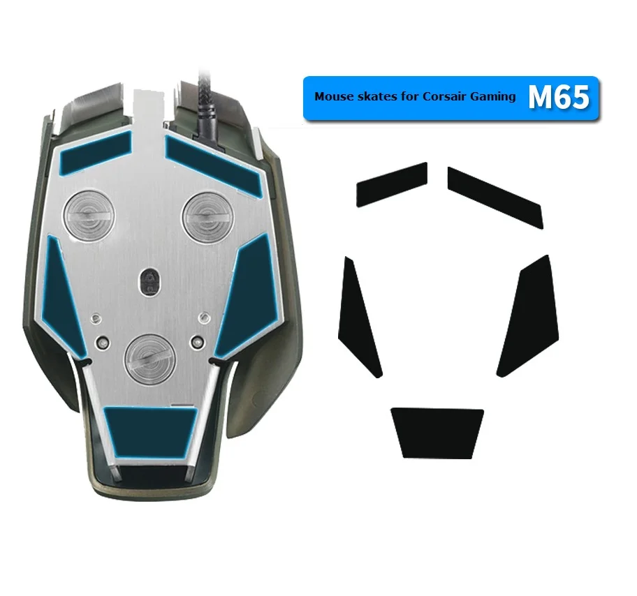 Vysoko výkonné korčule myši myši nohy pre Corsair M65 M45 M40 Myš- hrúbka 0,7 mm