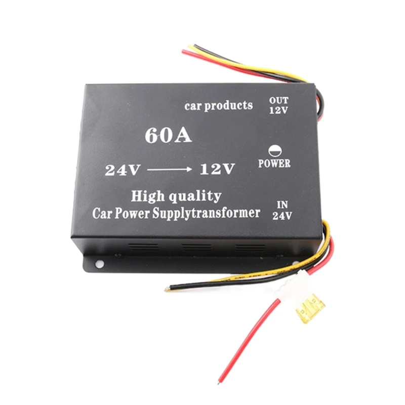Vysoko výkonný reduktor zbernice 24 V až 12 V s pamäťou Krok nadol prevodník 60A napájacieho adaptéra Adapter Automatické ochrany