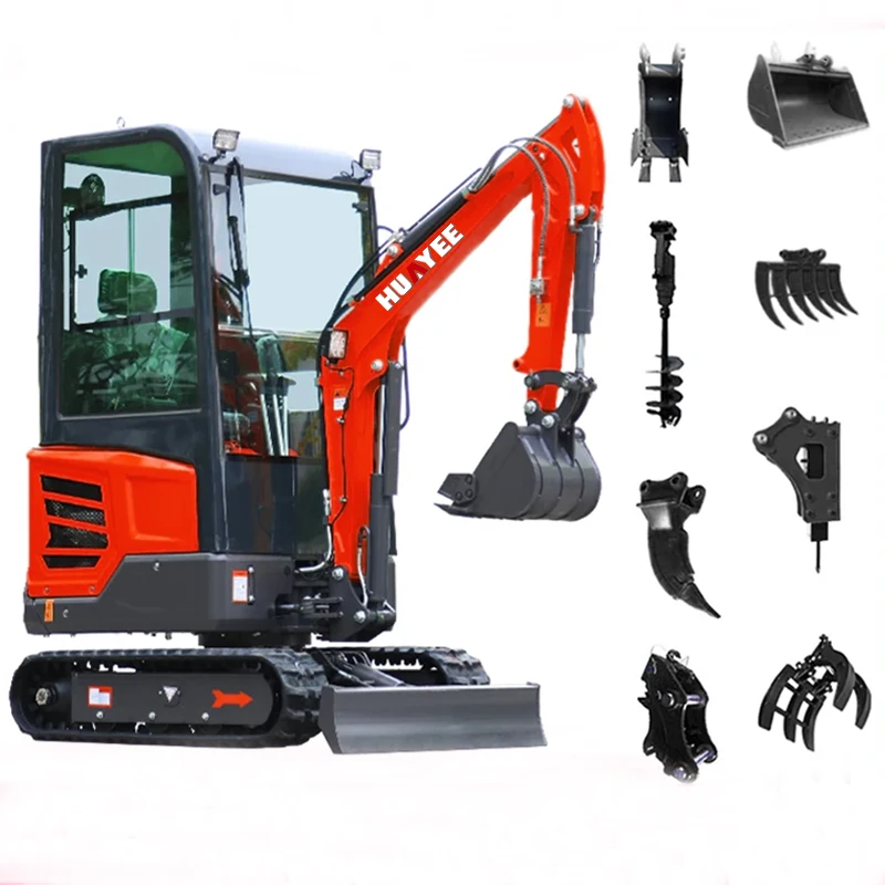 Vysoko účinná mini rýpadlá stroj Multifunkčný Huayee Factory Mini Crawler Digger Prispôsobiť mini rýpadlo cenu