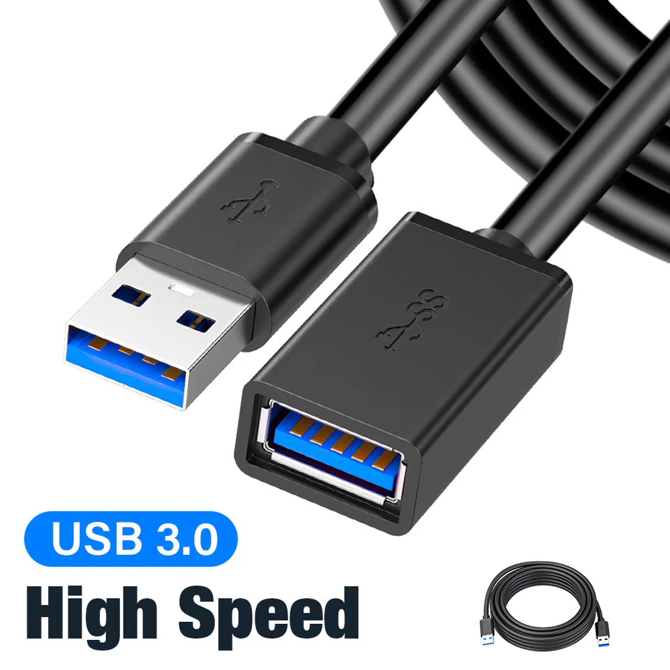 Vysokorýchlostná USB na USB predlžovací kábel typ Muž a žena USB 3.0 2.0 Extender pre pevný disk Xiaomi TV Box USB3.0 1M 2M 3M 5M