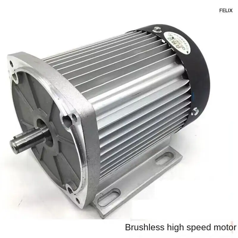 Vysokorýchlostný motor s vysokou rýchlosťou kefy 1500W 1800W 2200W DC 60V / 72V bez prevodovky Elektrické auto Modifikácia elektrického automobilu