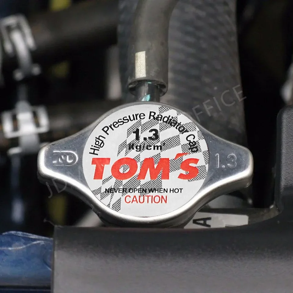 Vysokotlaková čierna chladičová čiapka JDM Universal Tom's GPP