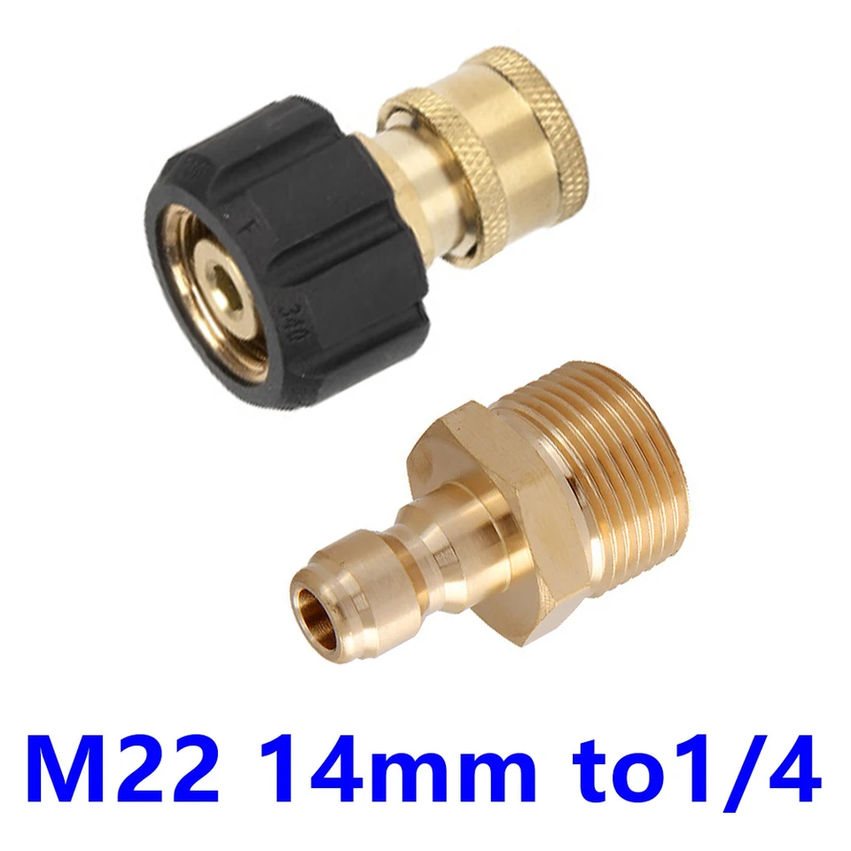 Vysokotlakové podložky adaptéra súpravy Rýchle pripojenie súprav na prútik M22 až 1/4 Quick Connect 5000 PSI
