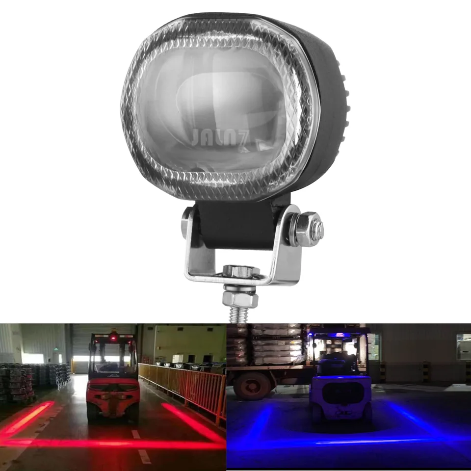 Vysokozdvižné vozidlo LED Červená čiara kamióna bezpečnostná lišta Blue Danger Zone Zóna výstražná lampa Značka svetlá 10V-80V 1PC