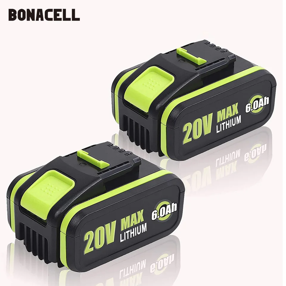 Vysoká kapacita 6,0AH WA3553 batérie pre bezdrôtové elektrické náradie Worx 20 V WA3551 WA3572 WX390 WX178 WU268 WX166.4 WX800 WG259E