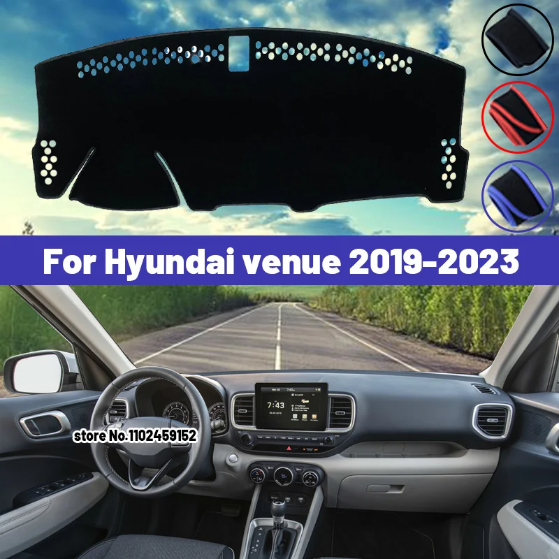 Vysoká kvalita pre miesto konania Hyundai 2019 2020 2021 2022 2023 Kryt Dashboard Cover Mat Sun Shader Vyhnite sa kobercami ľahkých podložiek proti UV interiéru