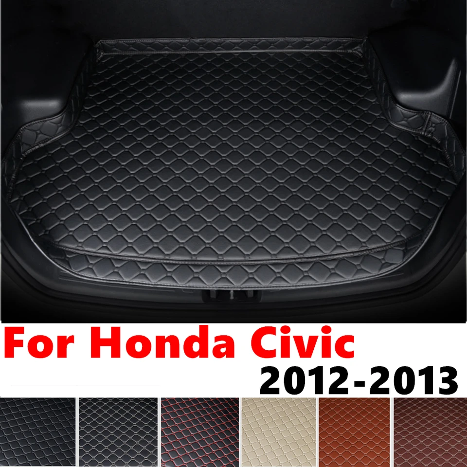 Vysoké bočné auto kmeň kmeň pre Honda Civic 2013 2012 2012 Tail Boot Boot batožina chráni kryt kryt zadného nákladného vložky Vnútorné príslušenstvo