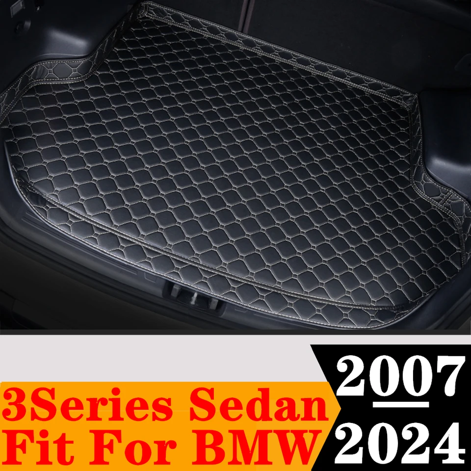 Vysoké bočné auto kmeň kmeňa pre BMW 3 Series Sedan E90 F30 2024 2023 2022 2021 20-2007 Tail Boot batožina Zadný nákladný koberec