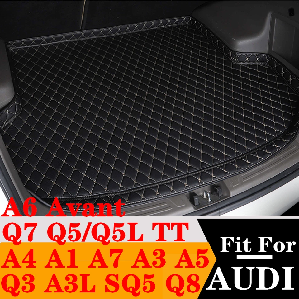 Vysoké bočné kmeňové podložka pre kmeň pre Audi Q3 SQ5 TT Q7 A1 A3 A7 A4 A5 Q5 Q8 Q5L A6 AVANT Vlastné nasadenie zadnej podložky zadná podložka Zadná podložka Zadná podložka