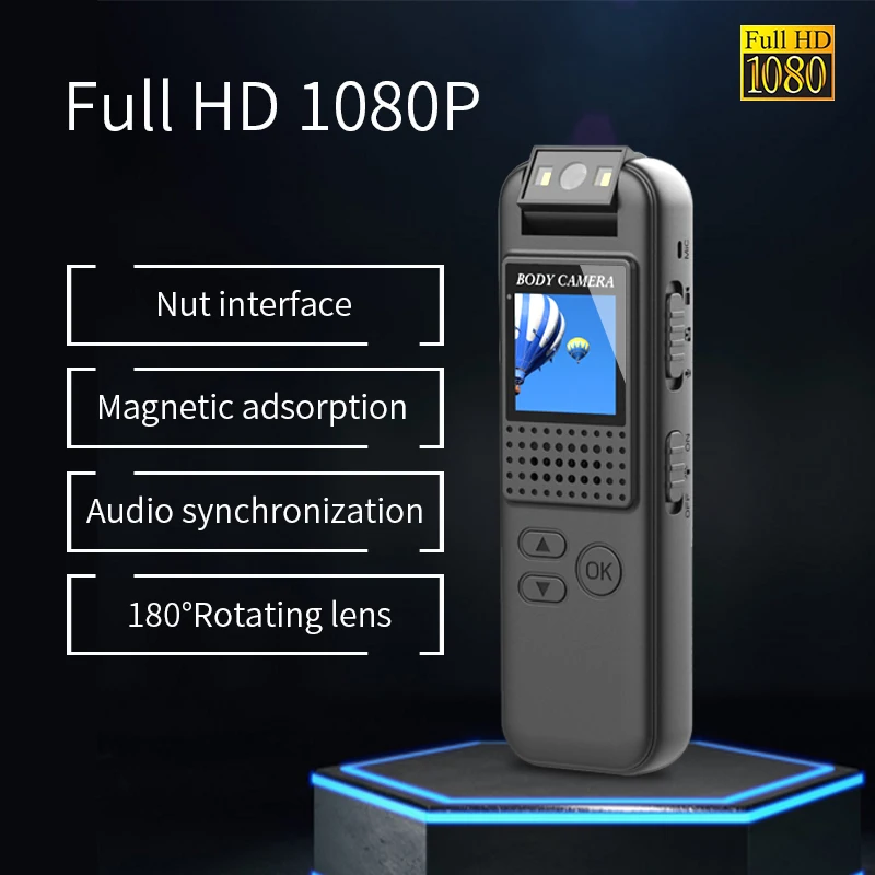 Vysoké definície 1080p Night Vision Mini DV Fotoaparát, digitálny fotoaparát pre konferenciu Video Pen, Outdoor Sports Camera